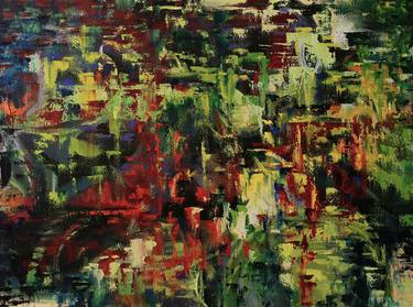 Original Abstract Expressionism Abstract Paintings by Naoko Paluszak