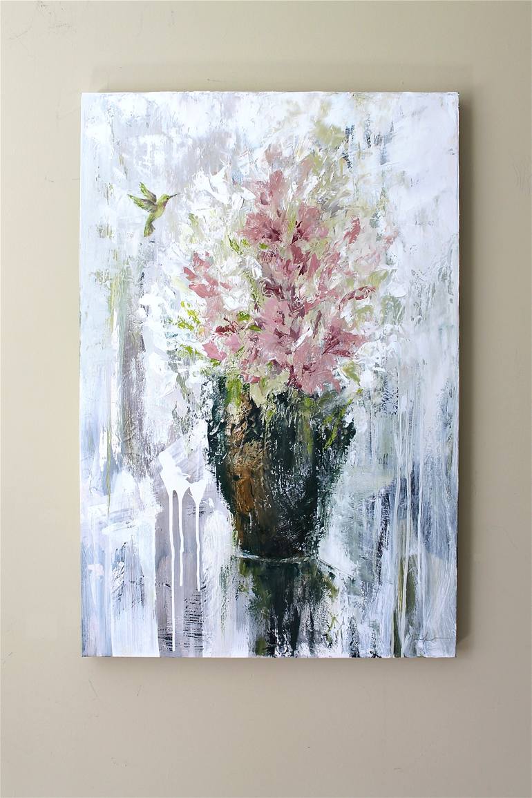 Original Expressionism Floral Painting by Naoko Paluszak