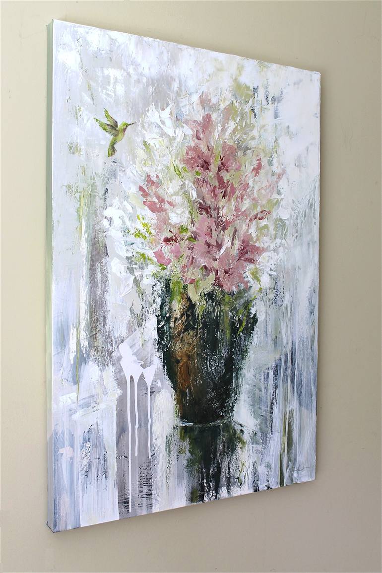 Original Expressionism Floral Painting by Naoko Paluszak