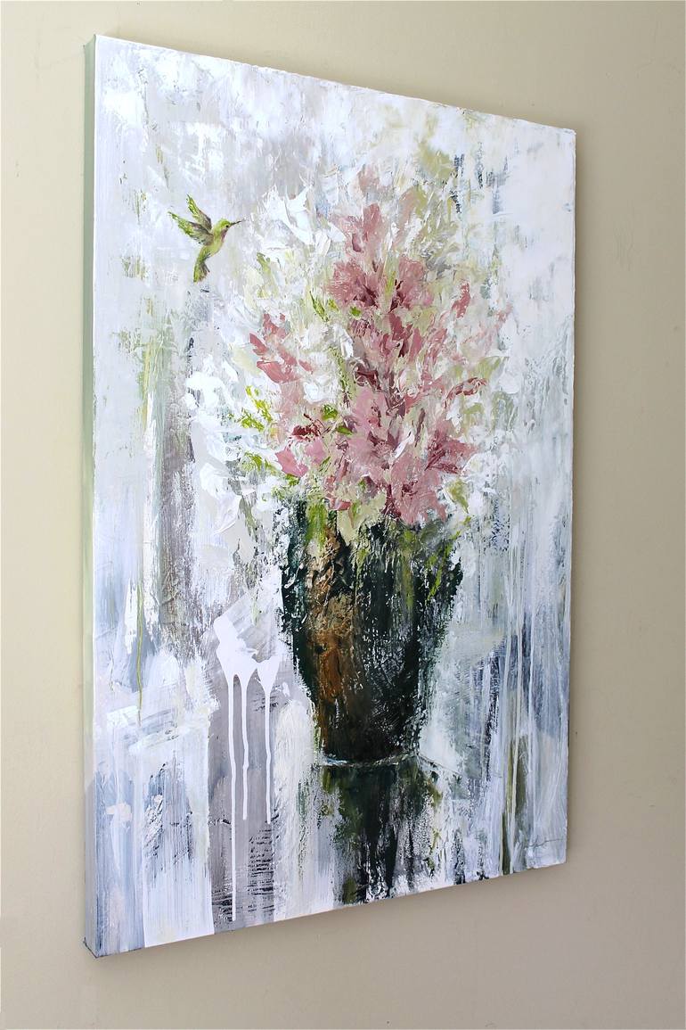 Original Expressionism Floral Painting by Naoko Paluszak