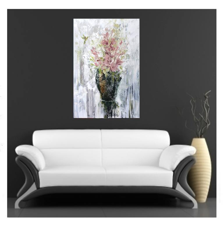 Original Expressionism Floral Painting by Naoko Paluszak