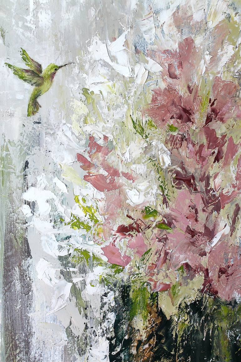 Original Expressionism Floral Painting by Naoko Paluszak