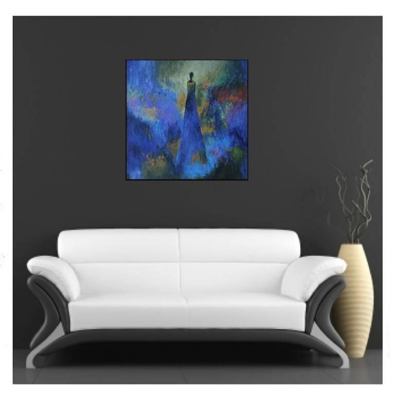 Original Abstract Expressionism Fantasy Painting by Naoko Paluszak