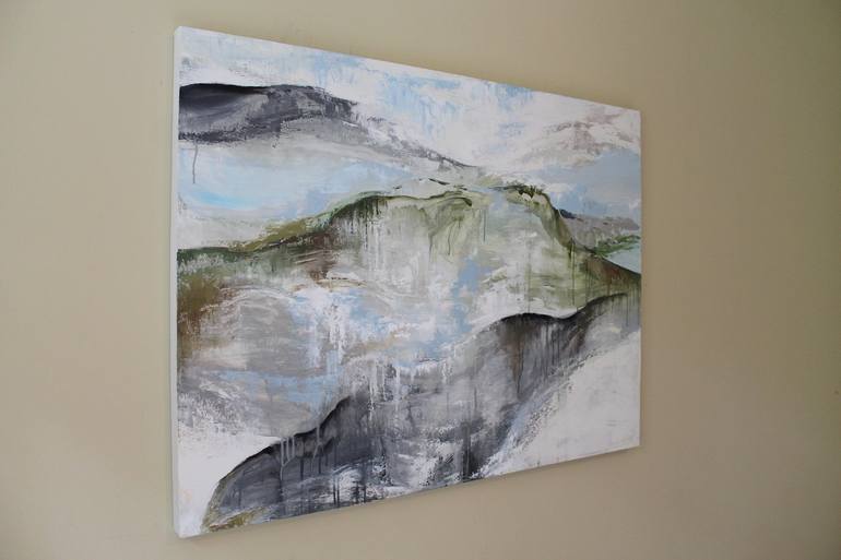 Original Abstract Expressionism Landscape Painting by Naoko Paluszak