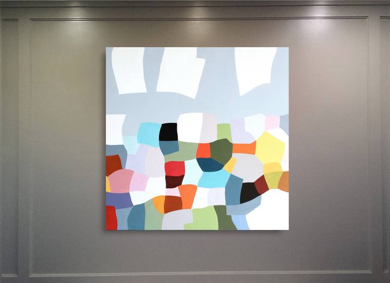 Original Abstract Landscape Painting by Naoko Paluszak