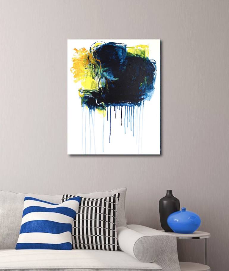 Original Abstract Expressionism Abstract Painting by Naoko Paluszak