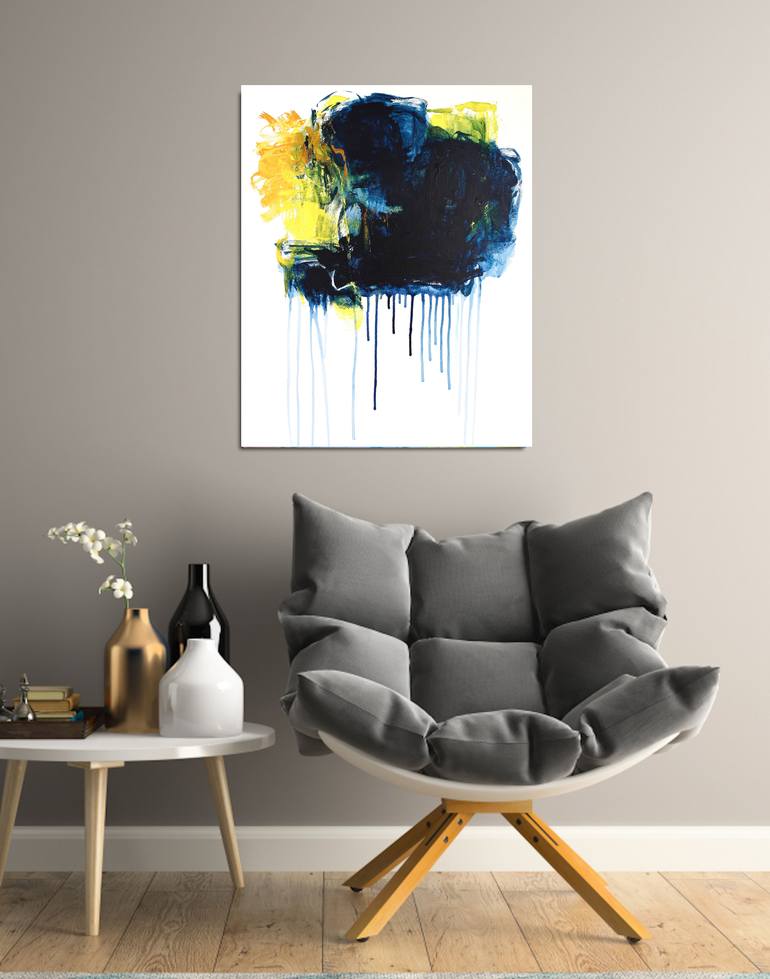 Original Abstract Expressionism Abstract Painting by Naoko Paluszak