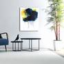 This is "Fancy Odds XXII",  original abstract painting on Gallery wrapped canvas. This painting measures 30 x 24 x 1.5 inches. The sides are painted white and it will be shipped READY TO HANG.
