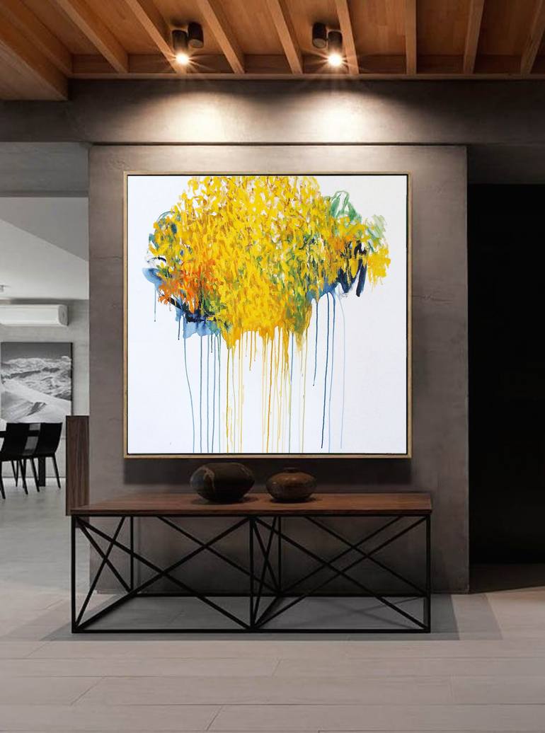 Original Abstract Expressionism Abstract Painting by Naoko Paluszak