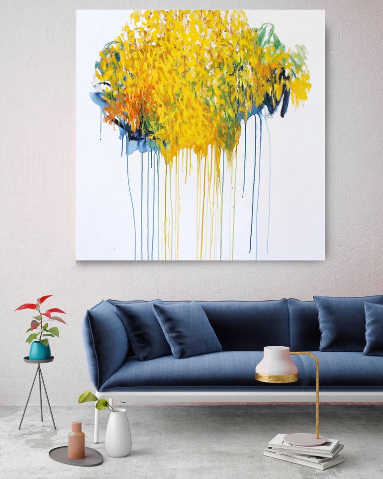 Original Abstract Expressionism Abstract Painting by Naoko Paluszak