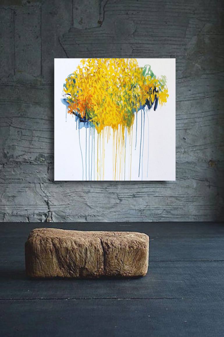 Original Abstract Expressionism Abstract Painting by Naoko Paluszak