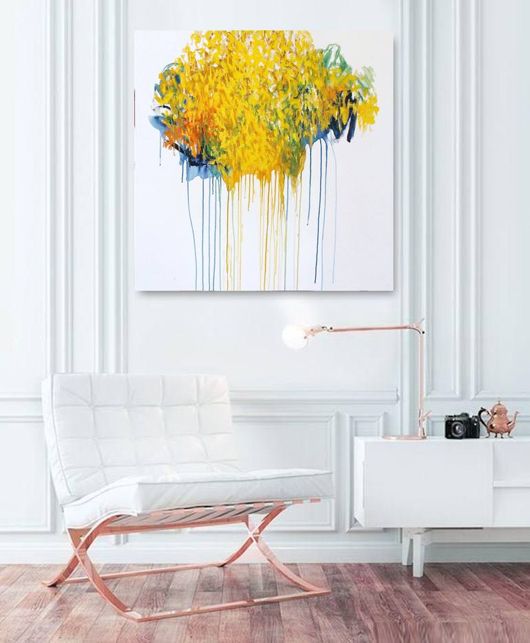 Original Abstract Expressionism Abstract Painting by Naoko Paluszak