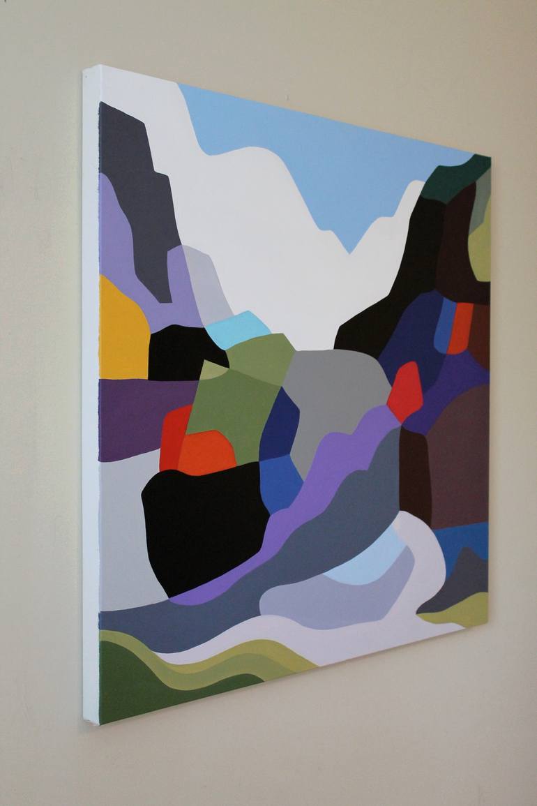 Original Abstract Landscape Painting by Naoko Paluszak