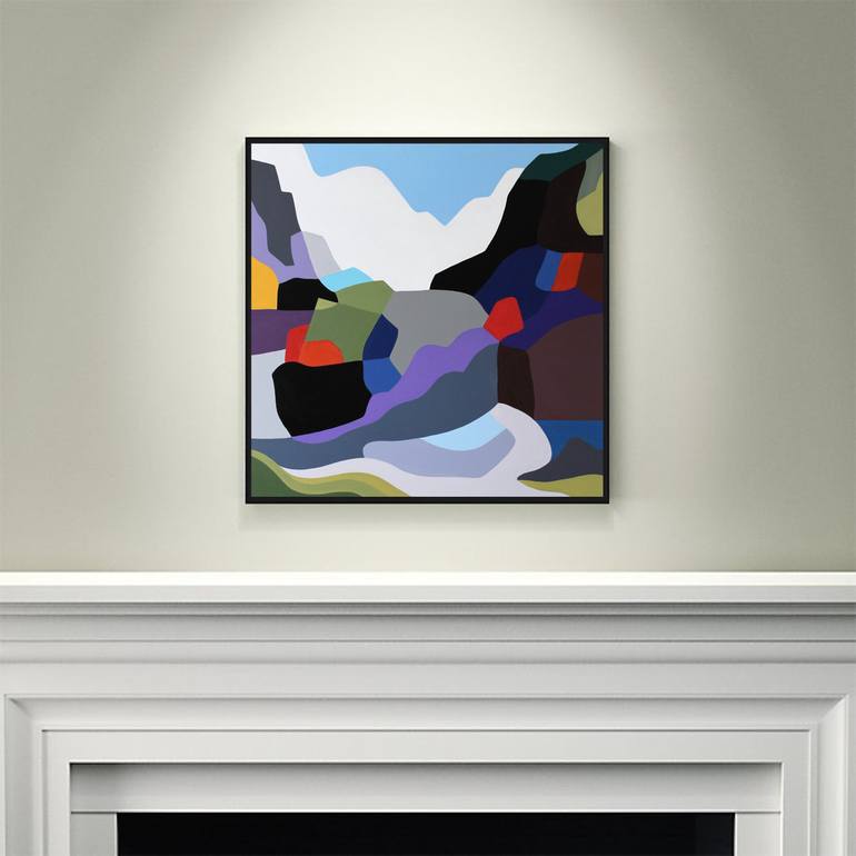 Original Abstract Landscape Painting by Naoko Paluszak