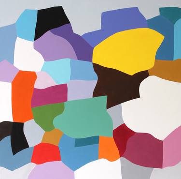 Original Abstract Geometric Paintings by Naoko Paluszak