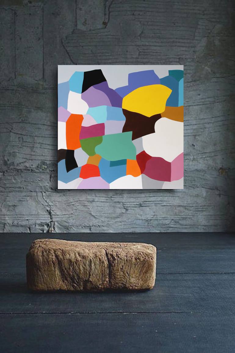 Original Geometric Painting by Naoko Paluszak