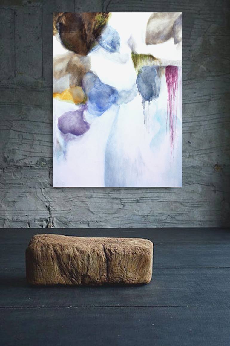 Original Abstract Expressionism Abstract Painting by Naoko Paluszak