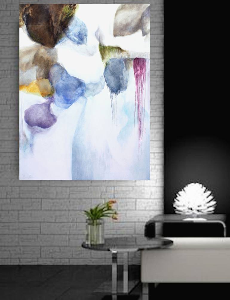 Original Abstract Expressionism Abstract Painting by Naoko Paluszak