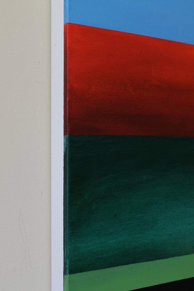 Original Abstract Geometric Painting by Naoko Paluszak