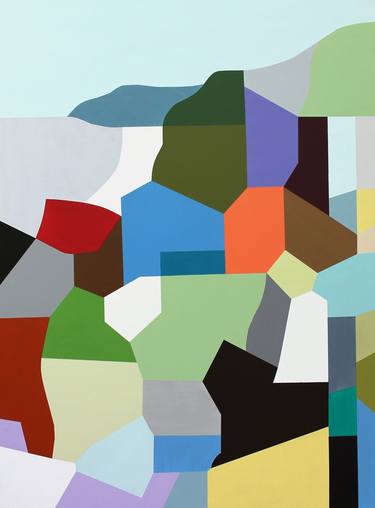 Print of Abstract Geometric Paintings by Naoko Paluszak