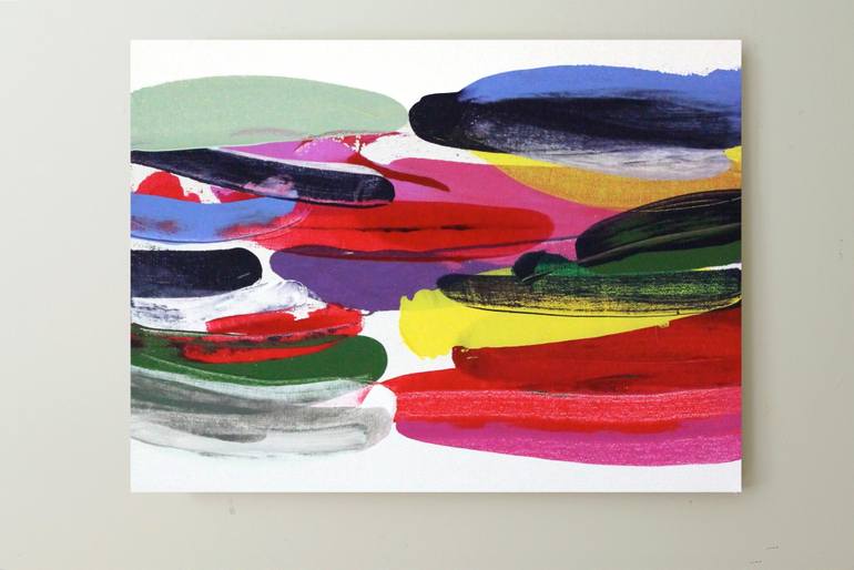 Original Abstract Expressionism Abstract Painting by Naoko Paluszak