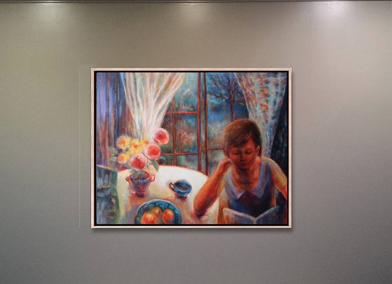 Original Expressionism Portrait Painting by Naoko Paluszak