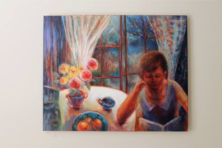 Original Expressionism Portrait Painting by Naoko Paluszak