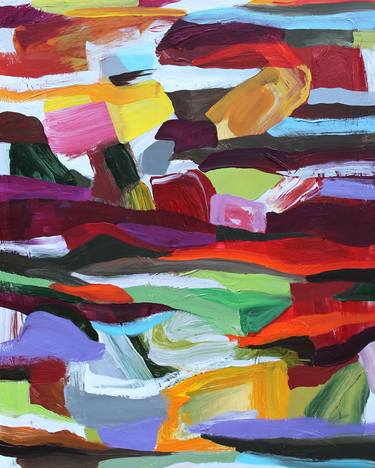 Original Abstract Expressionism Abstract Paintings by Naoko Paluszak