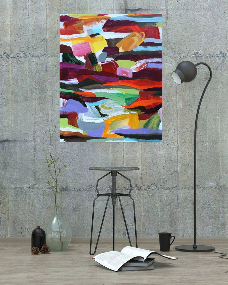 Original Abstract Painting by Naoko Paluszak