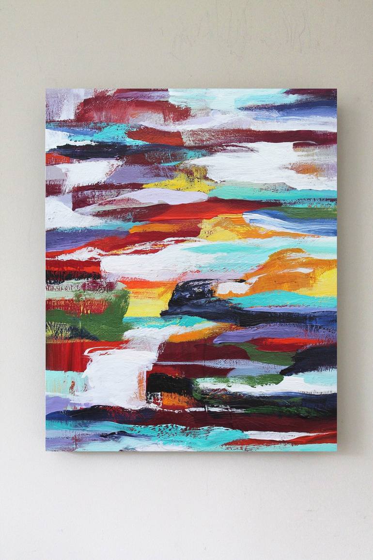 Original Abstract Expressionism Abstract Painting by Naoko Paluszak