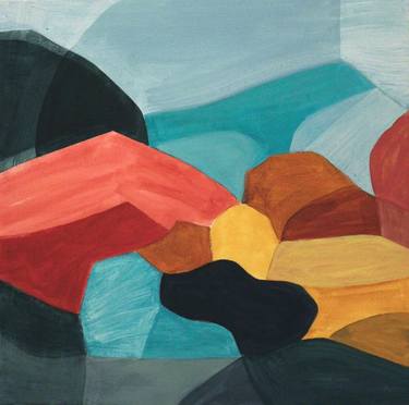 Original Abstract Landscape Paintings by Naoko Paluszak