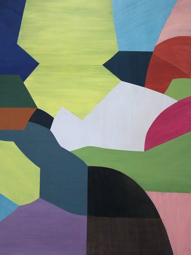 Original Abstract Geometric Paintings by Naoko Paluszak