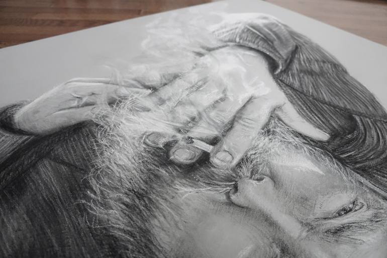 Original Figurative People Drawing by Marcela Avelar
