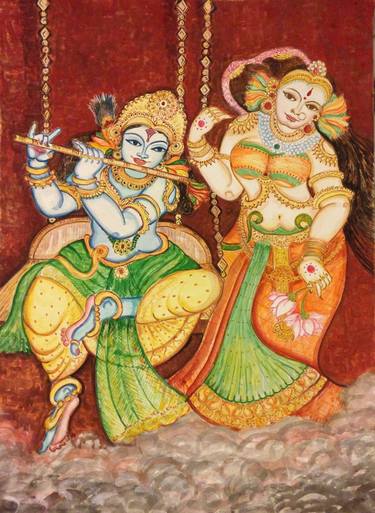 Original Figurative Religious Paintings by Lavanya Venkatesh