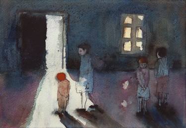 Print of Impressionism Kids Paintings by Katarzyna Litwin