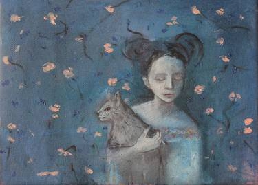 Print of Figurative Cats Paintings by Katarzyna Litwin