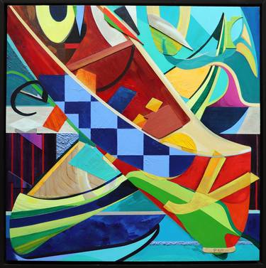 Original Fine Art Abstract Paintings by Peter Fyfe