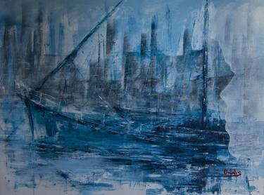 Print of Expressionism Seascape Paintings by Massimo Onnis