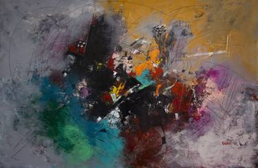 Original Abstract Expressionism Abstract Painting by Massimo Onnis