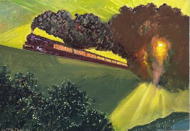 Original Fine Art Train Paintings by Stephen MacPhail