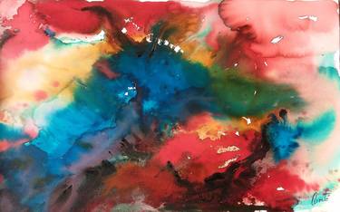 Original Abstract Expressionism Abstract Paintings by Arrate Alonso