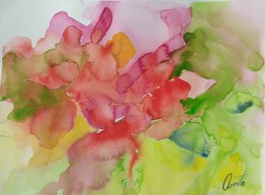 Print of Abstract Floral Paintings by Arrate Alonso