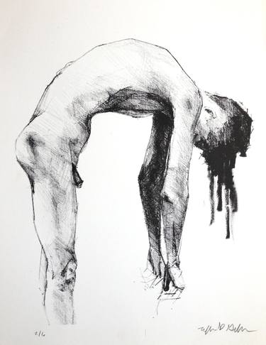 Print of Figurative Nude Printmaking by Catherine Graffam