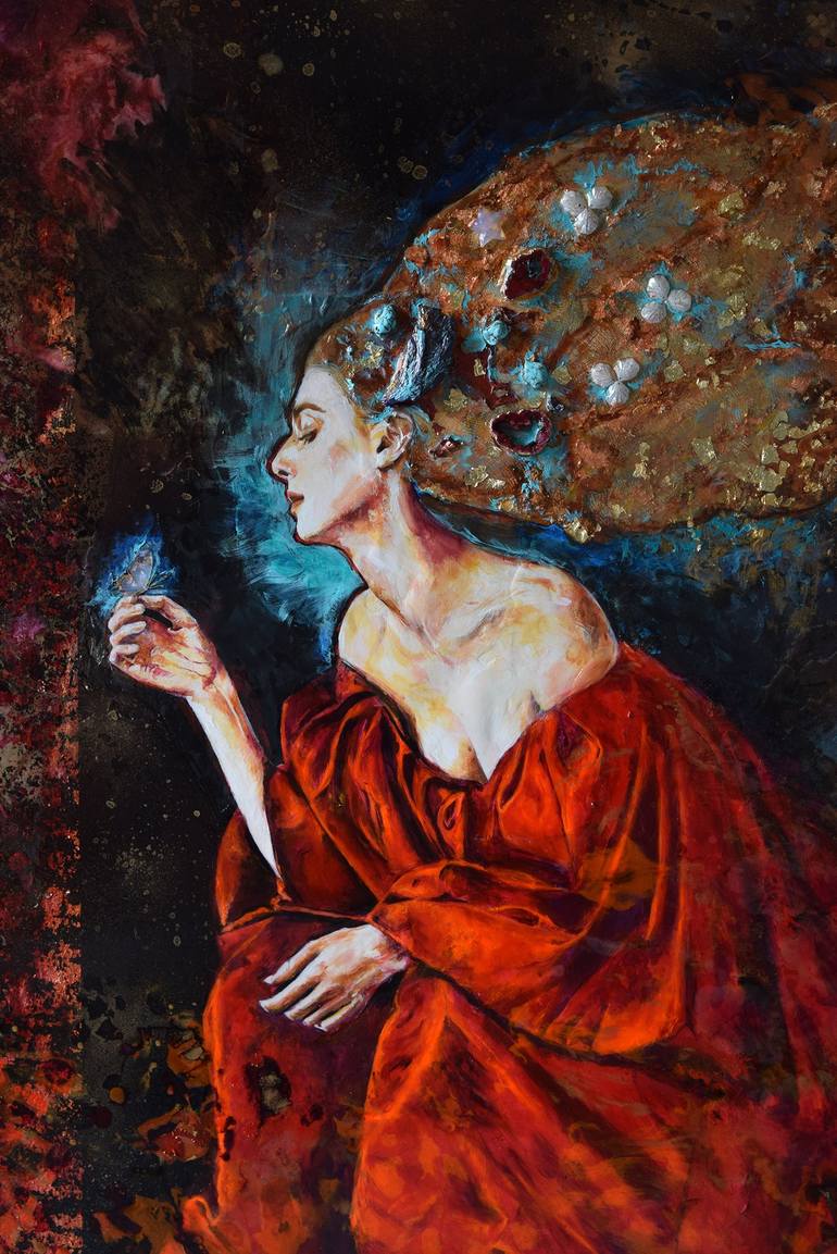 Original Women Painting by Anna Sidi-Yacoub
