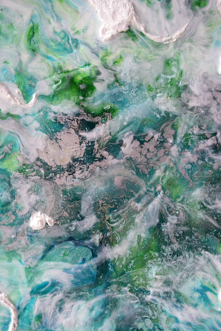 Original Art Deco Beach Painting by Anna Sidi-Yacoub