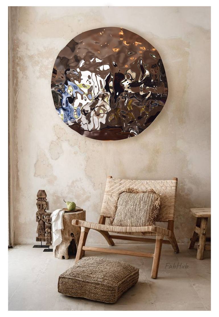 Original Art Deco Abstract Sculpture by Anna Sidi-Yacoub