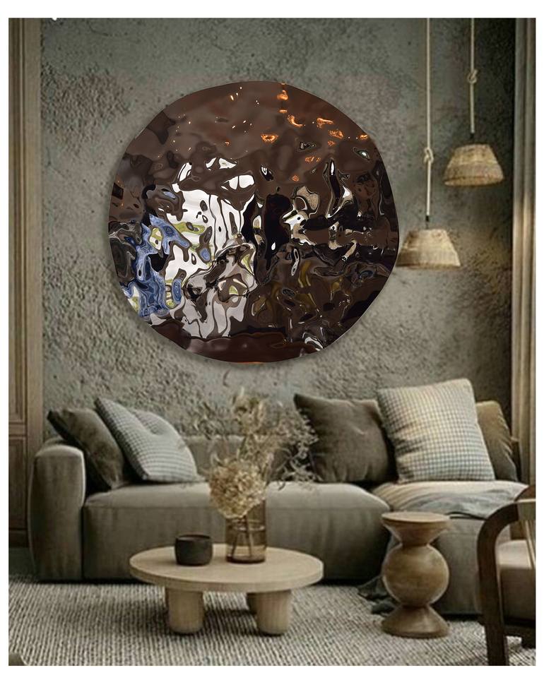 Original Art Deco Abstract Sculpture by Anna Sidi-Yacoub