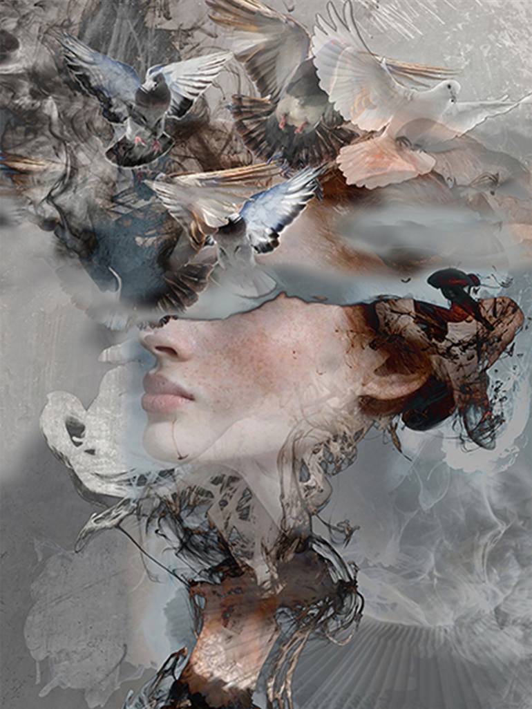 Original Expressionism Portrait Photography by Anna Sidi-Yacoub