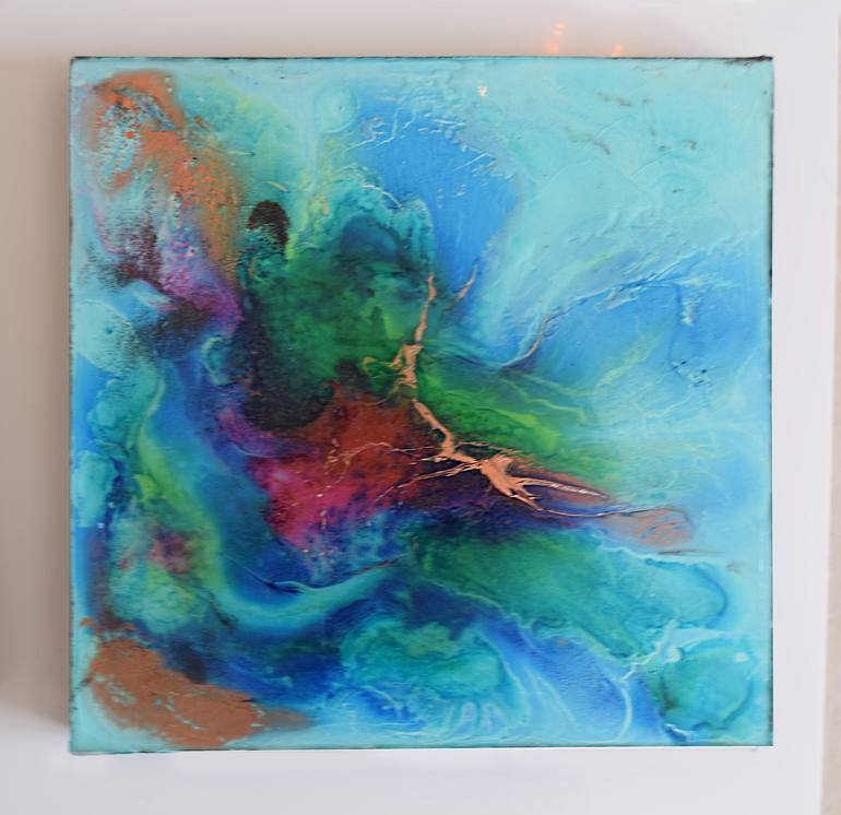 Original Abstract Expressionism Landscape Painting by Anna Sidi-Yacoub