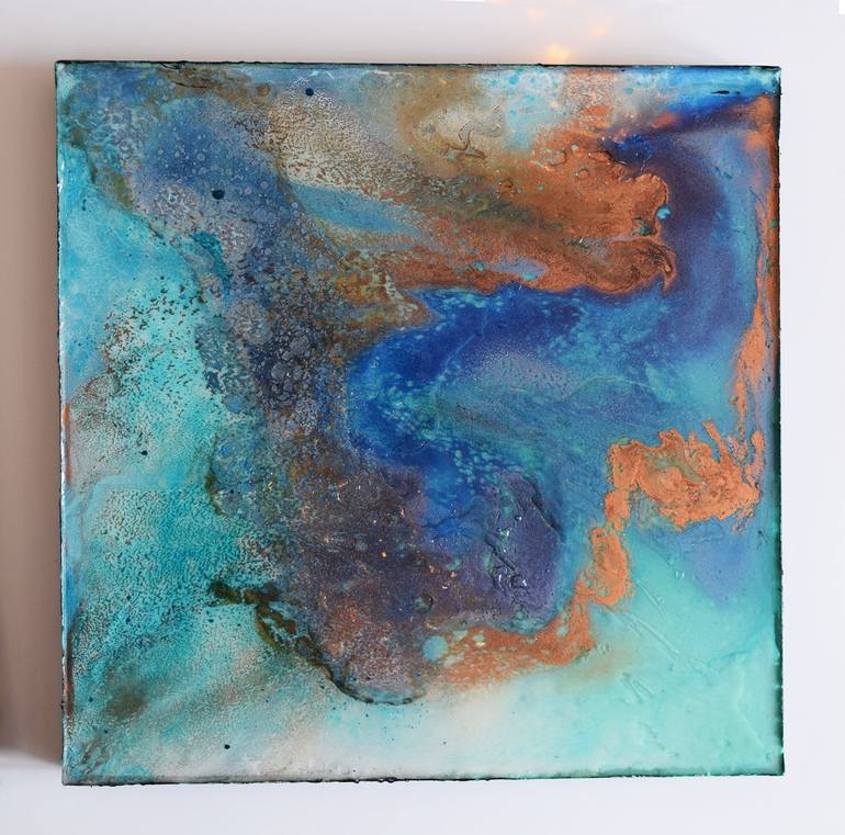 Original Abstract Expressionism Landscape Painting by Anna Sidi-Yacoub